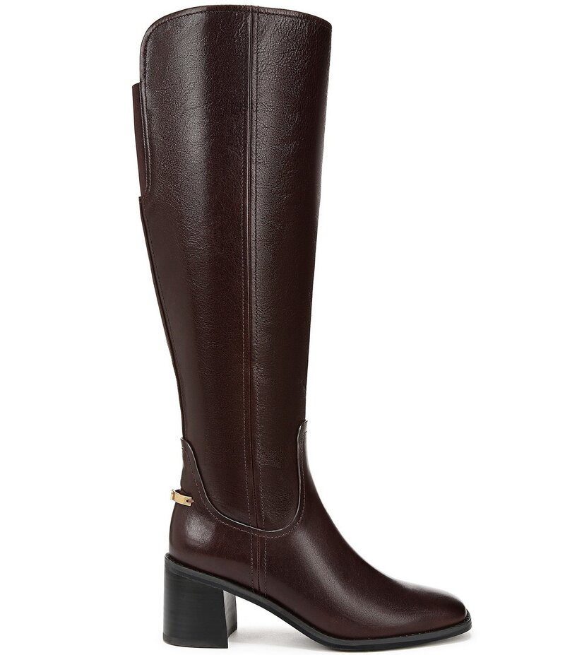 ナチュライザー レディース シューズ ブーツ・レインブーツ トール ブーツ なめし革 Naturalizer 27 EDIT Edda Leather Tall Riding Boots Dark Brown 赤銅色 レディース靴-靴