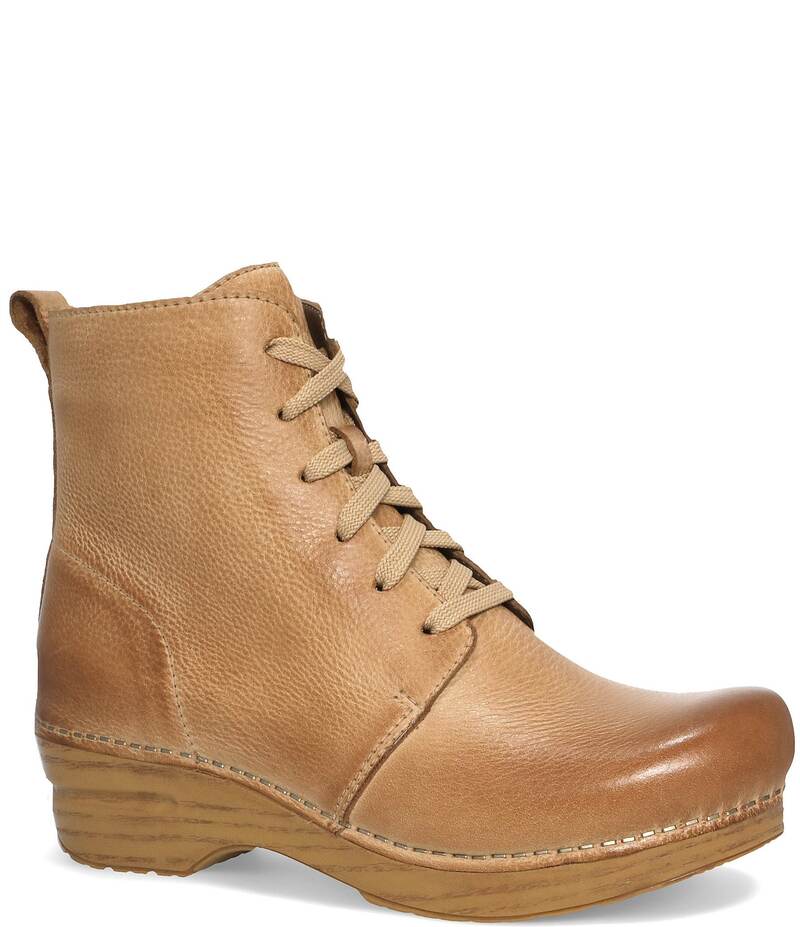 ダンスコ レディース シューズ ブーツ・レインブーツ レザー Dansko Sigourney Leather Booties Honey Distressed