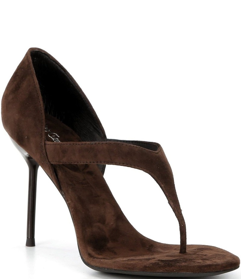 ジェフリー キャンベル レディース シューズ ヒール サンダル スエード Jeffrey Campbell Rhian Suede Thong High Heel Sandals Brown ブラウン|ReVida 店