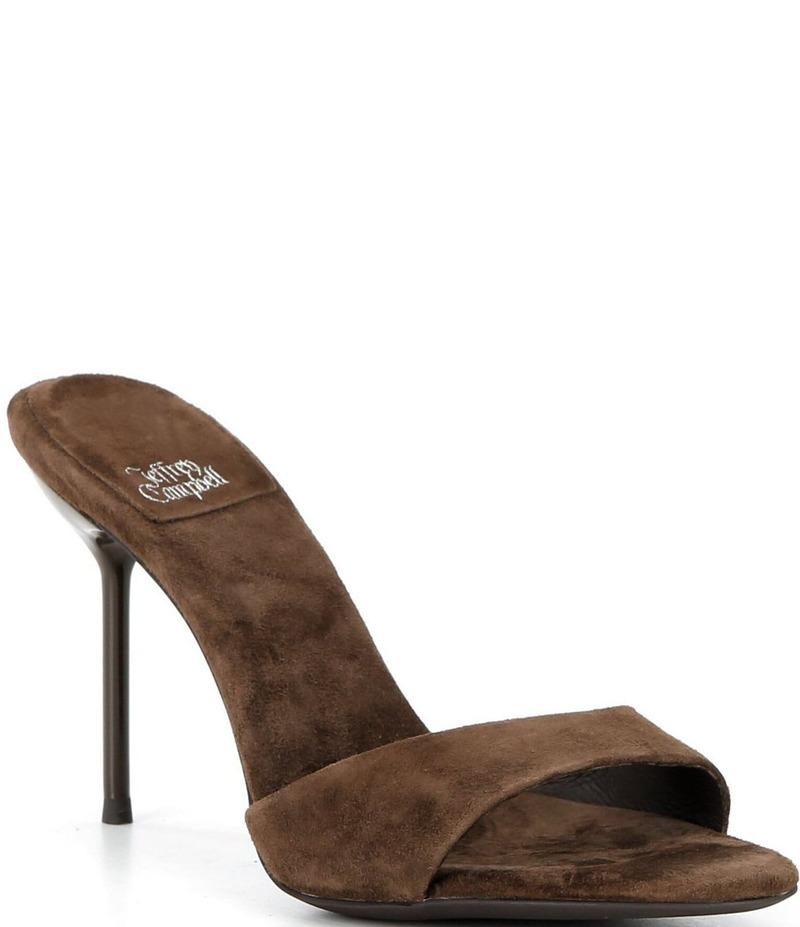 ジェフリー キャンベル レディース シューズ サンダル スエード Jeffrey Campbell CE-Soire Suede Dress Slide Sandals Brown ブラウン|ReVida 店