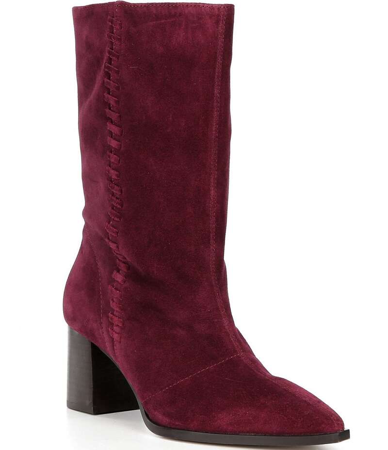 ヴィンスカムート レディース シューズ ブーツ・レインブーツ スエード アンクル ブーツ Vince Camuto Lorrys Slouchy Suede Ankle Boots Wineberry｜ReVida 店