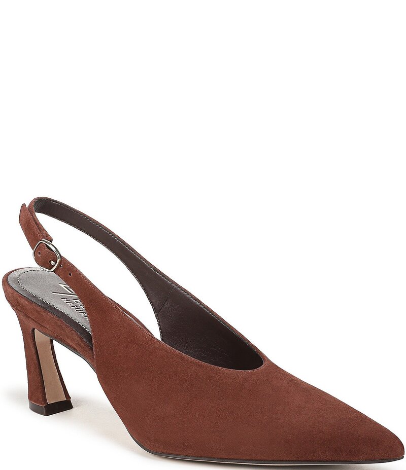 ナチュライザー レディース シューズ パンプス スエードクロス Naturalizer 27 EDIT Elaine Suede Slingback Dress Pumps Cappuccino