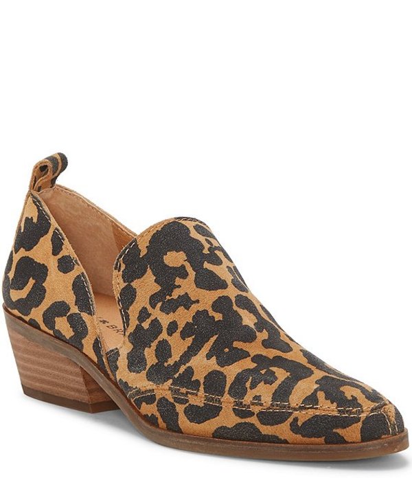 無料発送 その他 Mahzan シューズ ブーツ レインブーツ レディース ラッキーブランド Leopard Leopard Natural Shooties Heel Block Suede Print Cibaut Com Ar