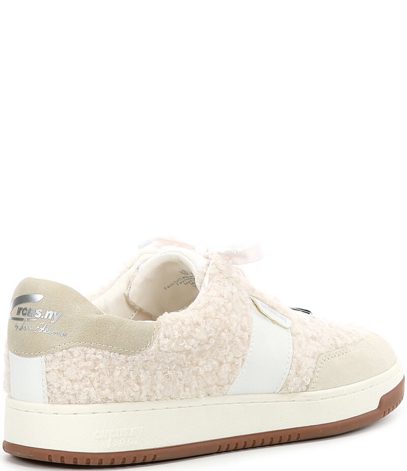 サムエデルマン レディース ボトムス カジュアルパンツ スニーカー スエード レース Circus NY by Sam Edelman Vance Faux Shearling Suede Lace Up Sneakers Modern Ivory/Warm White ホワイト