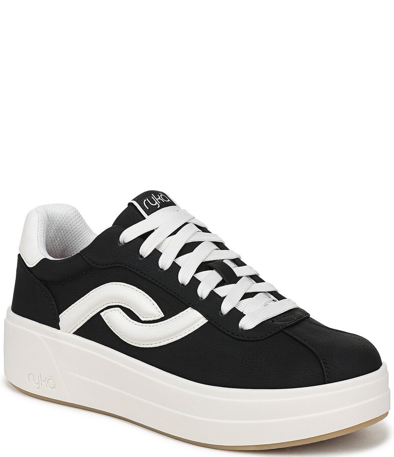 ライカ レディース シューズ スニーカー プラットフォーム レース Ryka Women's Viv Max Lace Up Platform Sneakers Black ブラック