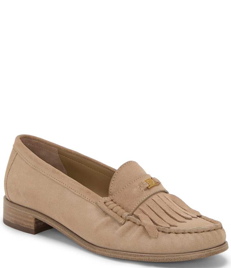 ヴィンスカムート レディース シューズ オックスフォード スエード ローファー Vince Camuto Cosette Suede Kiltie Loafers Tortilla 12,236円
