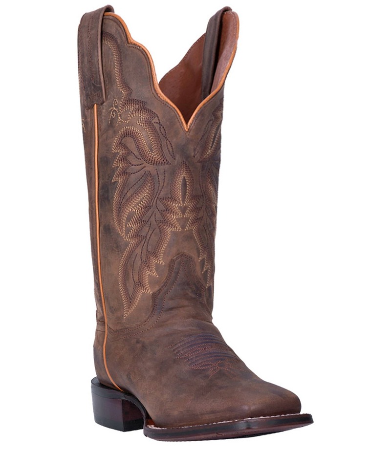 ダンポスト レディース シューズ ブーツ・レインブーツ レザー Dan Post Women's Alexy Leather Square Toe Mid Western Boots Tan タン