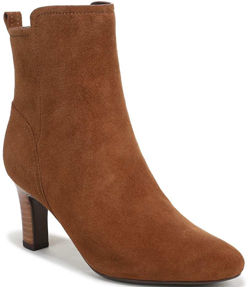 ナチュライザー レディース シューズ ブーツ・レインブーツ スエード ブーツ Naturalizer Yoyo Suede Booties Dark Chestnut