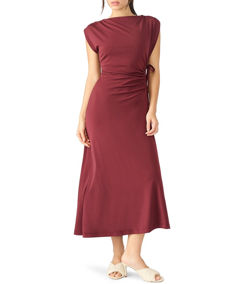 スティーブ マデン レディース トップス 衣装 一回り衣装 ハイネック midi 編み物 Steve Madden Arly High Neck Midi Knit Wrap Dress Rouge Red 赤いこと