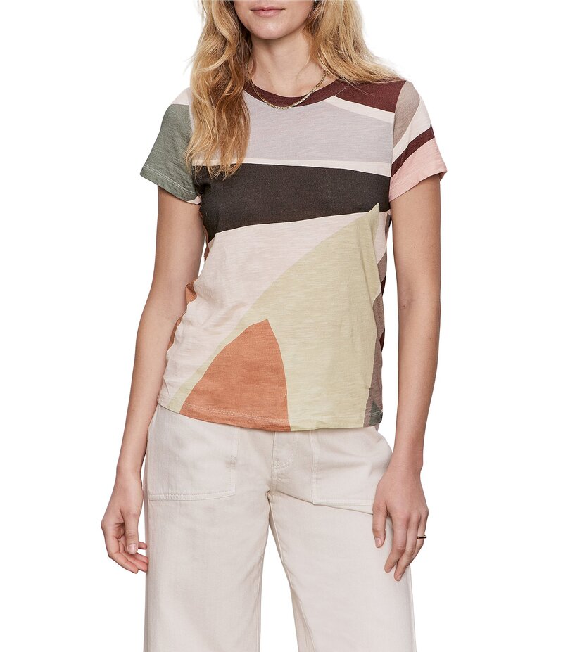 サンクチュアリー レディース トップス シャツ クルーネック Tシャツ Sanctuary The Perfect Tee Aura Crew Neck Short Sleeve Top Aura