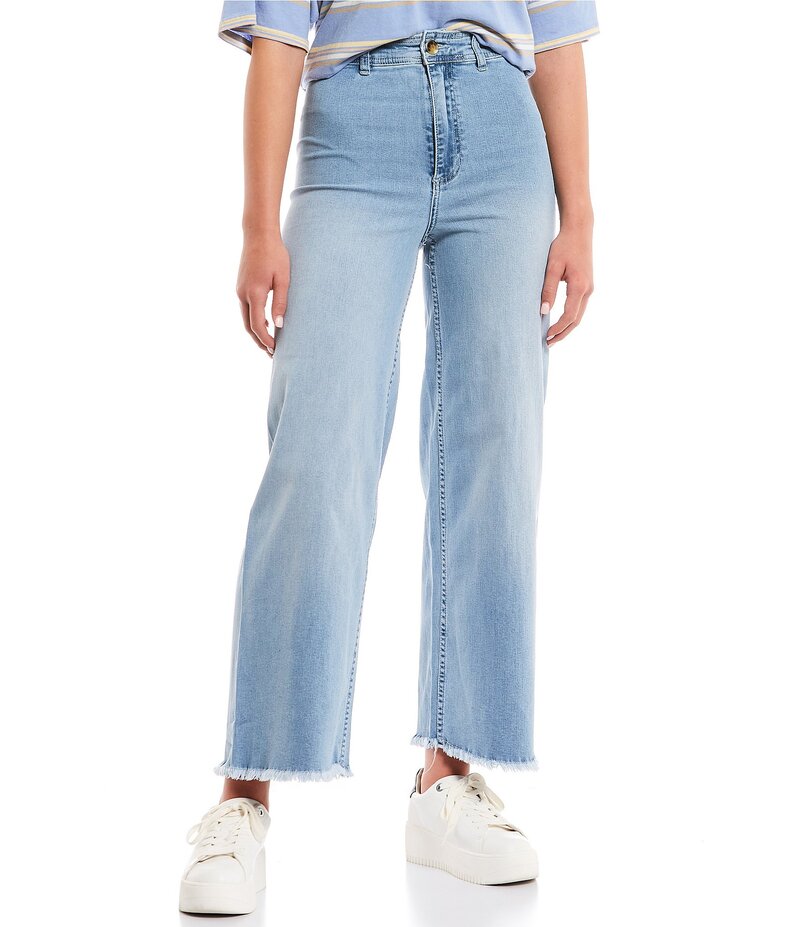 散らし広告ボン レディース ボトムス ジーンズズボン下 デニム Billabong Free Fall Wide-Leg Jeans Surf Spray パンツ-ボトムス-レディースファッション