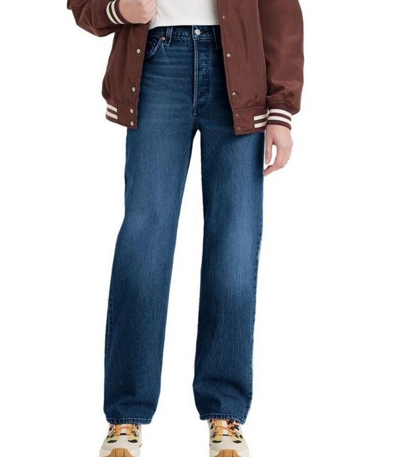 リーヴァイズジーンズ レディース ボトムス ジーンズズボン下 引っ切りない デニム Levi\u0027sR Ribcage Super High Rise Straight Leg Jeans The Last Straw パンツ-レディースファッション