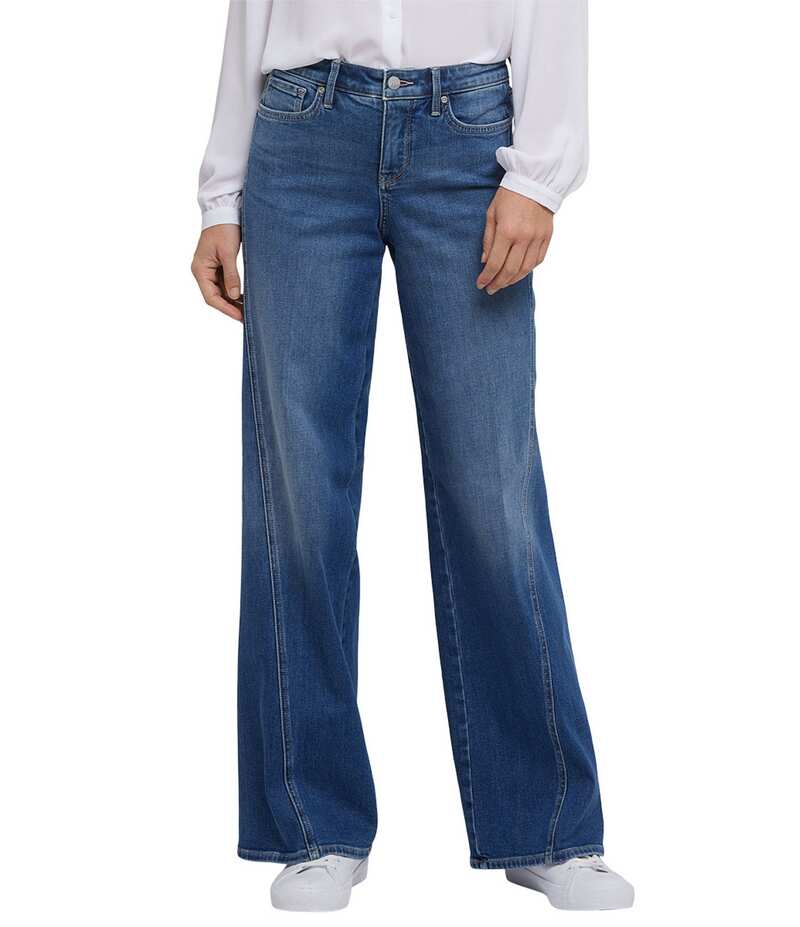 エヌワイディージェイ レディース ボトムス デニムパンツ ワイドレッグ プチ デニム ジーンズ NYDJ Petite Size Teresa Lift TuckR Technology Wide Leg Denim Jeans Romantic Indigo インディゴ|ReVida 店