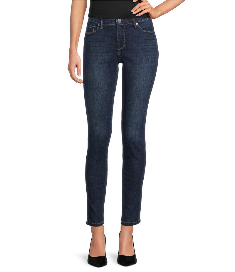 コード ブルー レディース ボトムス デニムパンツ デニム ジーンズ Code Bleu Soho Stretch Denim Mid Rise Skinny Leg Jeans Jade Wash デニム｜ReVida 店
