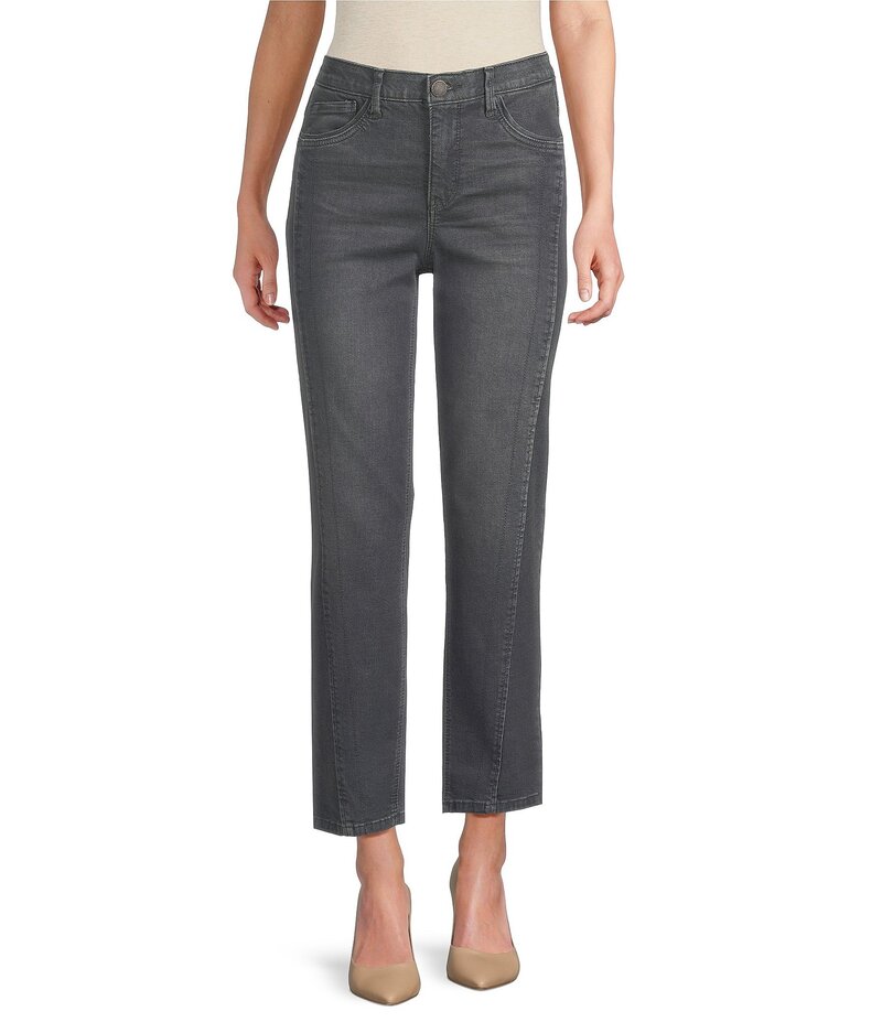 デモクラシー レディース ボトムス カジュアルパンツ パンツ アンクル Democracy AbsolutionR High Rise Faux Front Lip Seam Ankle Pants Grey グレー