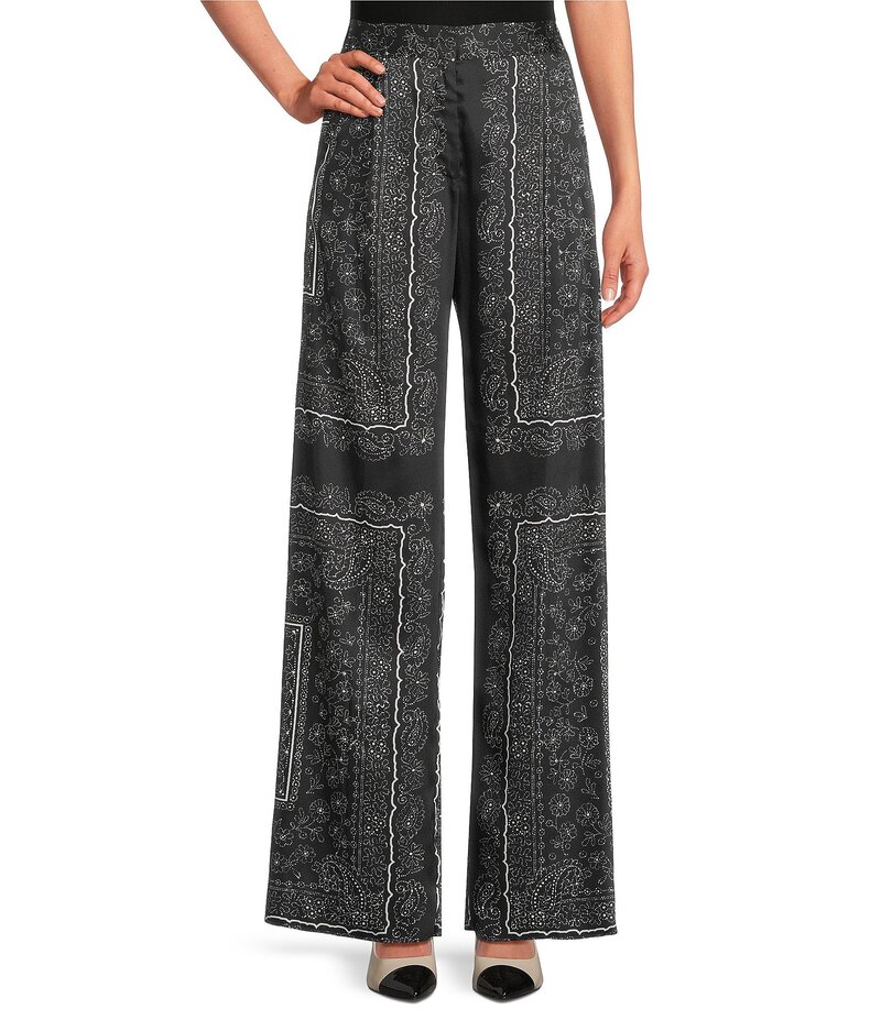 マレーラ レディース ボトムス カジュアルパンツ パンツ Marella Ambra Bandana Black Long Pants Black ブラック