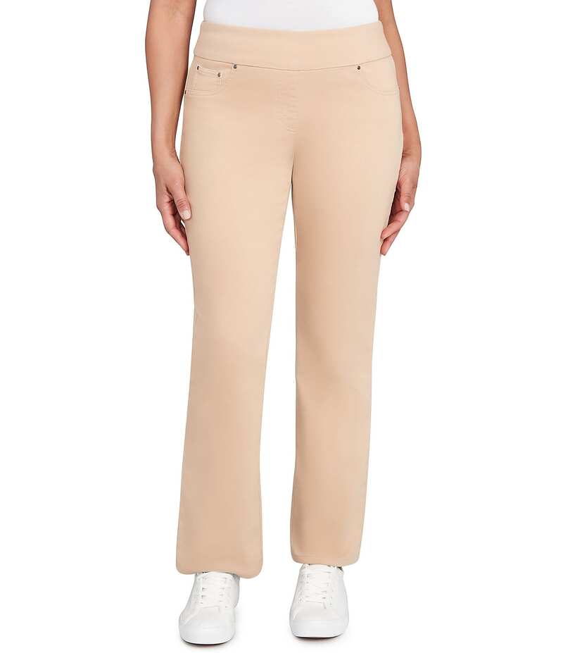 ルビーアールディー レディース ボトムス カジュアルパンツ プチ パンツ パイル Ruby Rd. Petite Size Size Soft Terry Relaxed Pull-On Pants Latte