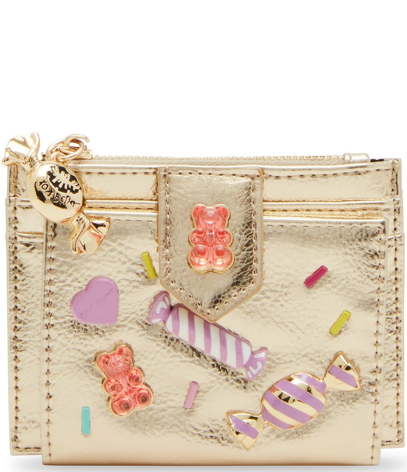 ベッツィジョンソン レディース アクセサリー 財布 トール Betsey Johnson Metallic Candy Bifold Wallet Gold ゴールド