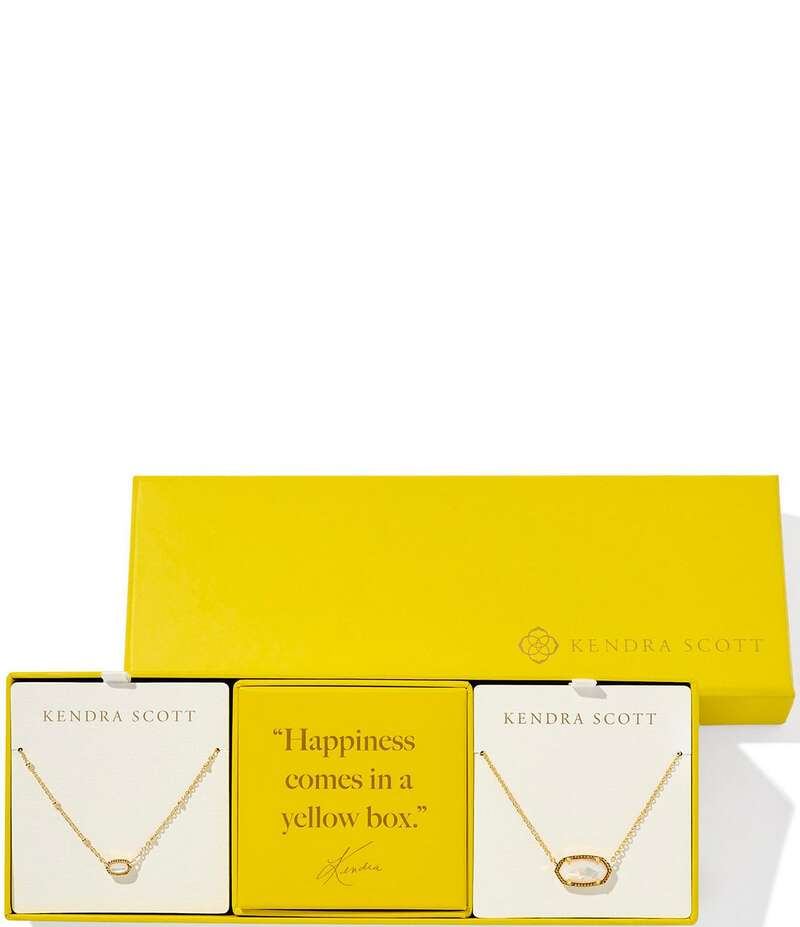 ケンドラスコット レディース アクセサリー ネックレス・チョーカー レース Kendra Scott Elisa Short Pendant Necklace Set Gold Ivory Mother Of Pearl アイボリー|ReVida 店