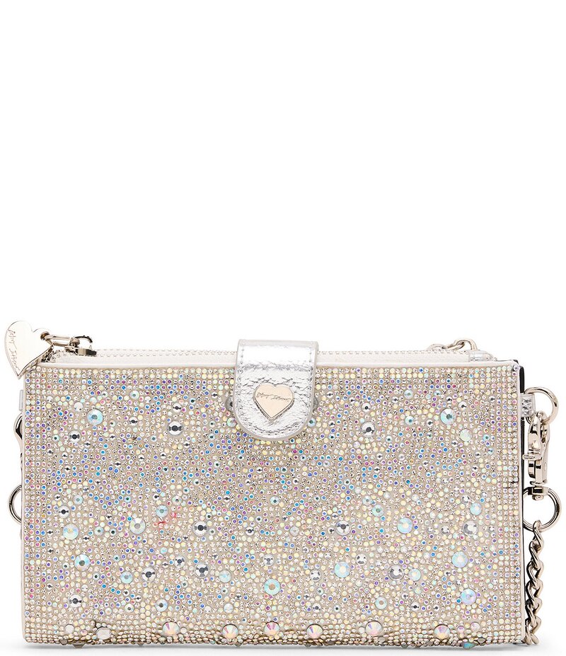 ベッツィジョンソン レディース バッグ ショルダーバッグ Betsey Johnson Wallet on a Chain Crossbody Bag Silver シルバー