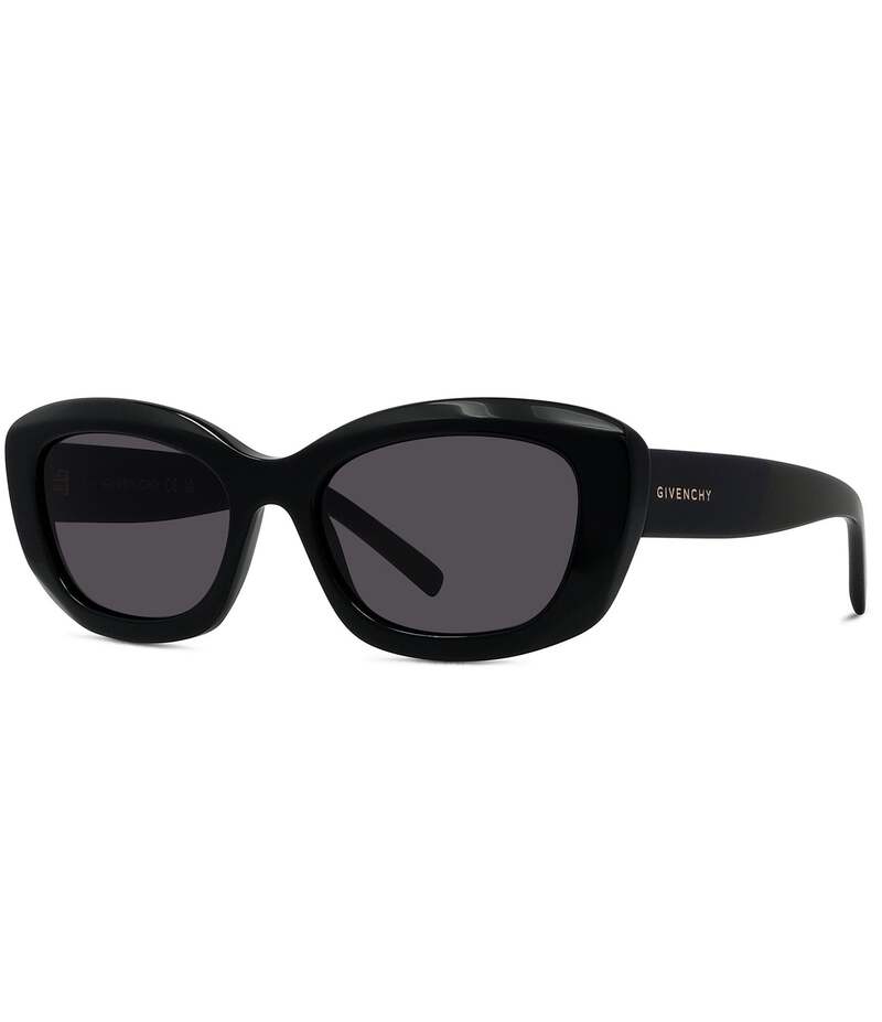 ジバンシー レディース 付属品 サングラス・アイウェア Givenchy Women\u0027s GV Day 54粍 Rectangular Sunglasses Shiny Black/Smoke 黒いこと