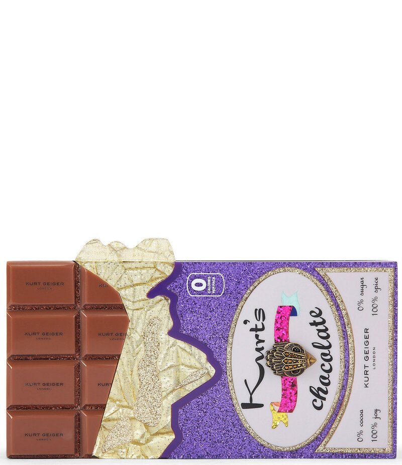 カートジェイガーロンドン レディース バッグ ショルダーバッグ Kurt Geiger London Chocolate Box Clutch Purple パープル