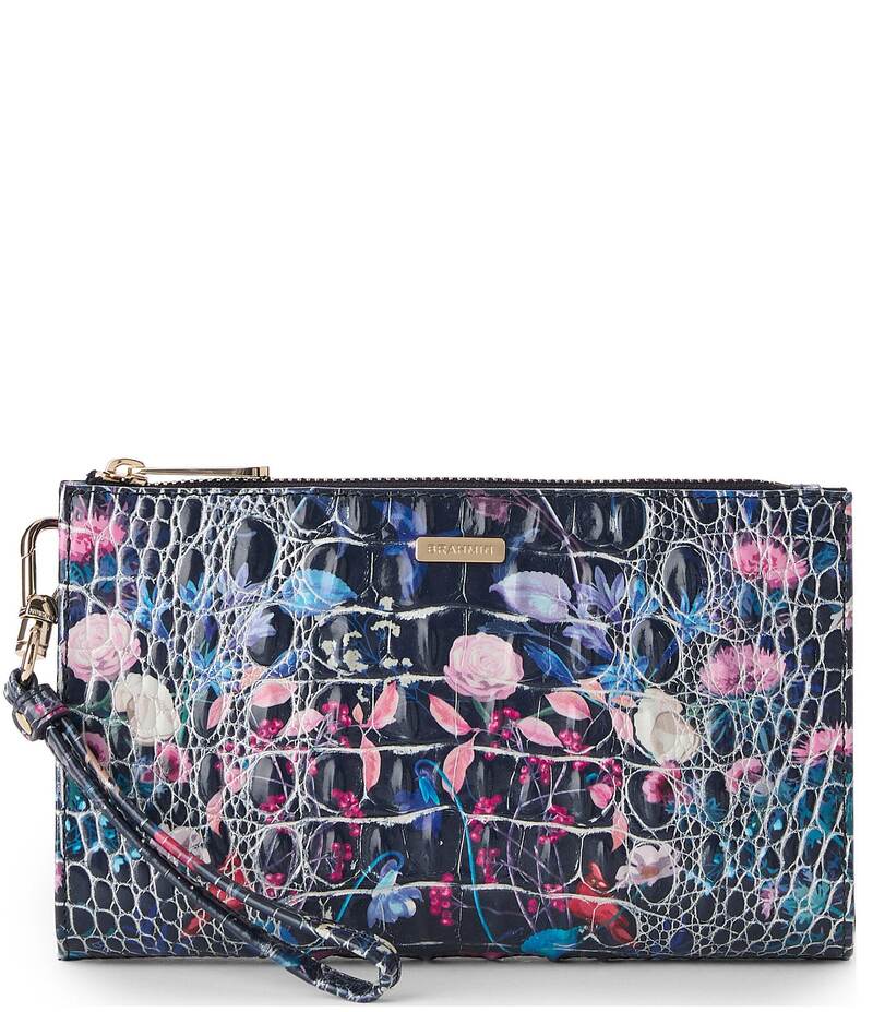 ブランミン レディース アクセサリー 財布 BRAHMIN Melbourne Collection Folktale Daisy Wristlet Folktale