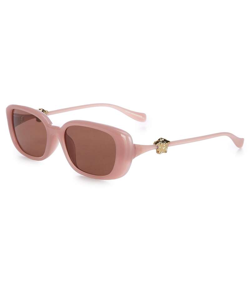 ヴェルサーチ レディース アクセサリー サングラス・アイウェア Versace Women's VE4504D 56mm Rectangle Sunglasses Opal Pink/Dark Brown ピンク