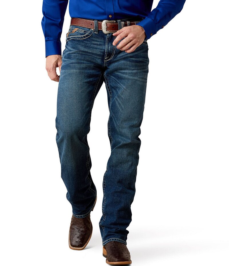 アリアト メンズ ボトムス デニムパンツ リラックスフィット ブーツカット トール ブーツ ジーンズ Ariat Big & Tall M2 Adkins Relaxed Fit Bootcut Leg Jeans Blue ブルー