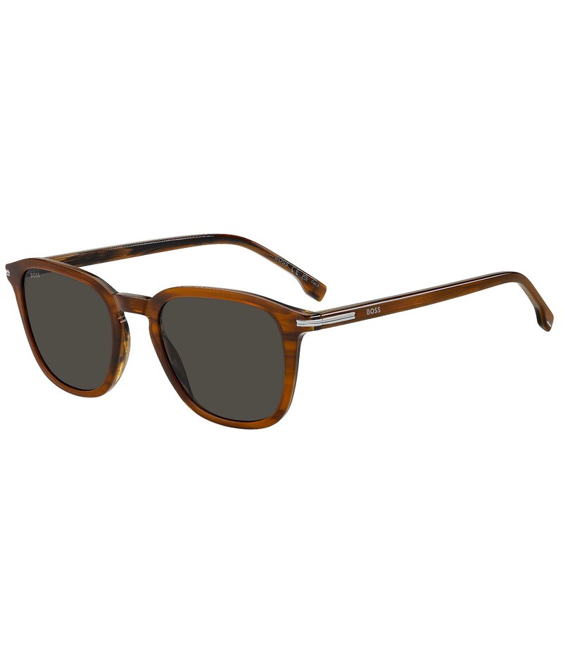 ヒューゴボス レディース 付属物 サングラス・アイウェア Hugo Boss Men\u0027s Boss 1845/S 51粍 Round Sunglasses Brown Horn/Grey 薄墨色 その他-バッグ・小物・ブランド雑貨