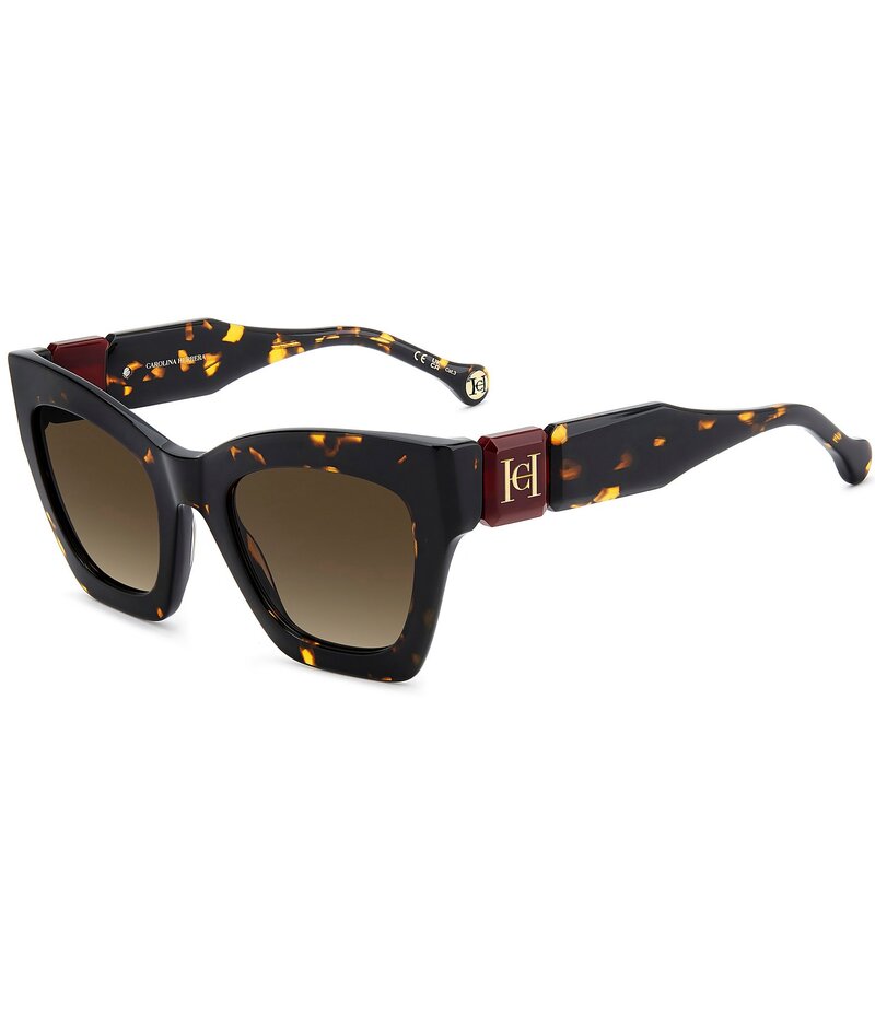 キャロライナヘレラ レディース 付属品 サングラス・アイウェア Carolina Herrera Women\u0027s HER0327/S 52粍 Cat Eye Sunglasses Havana