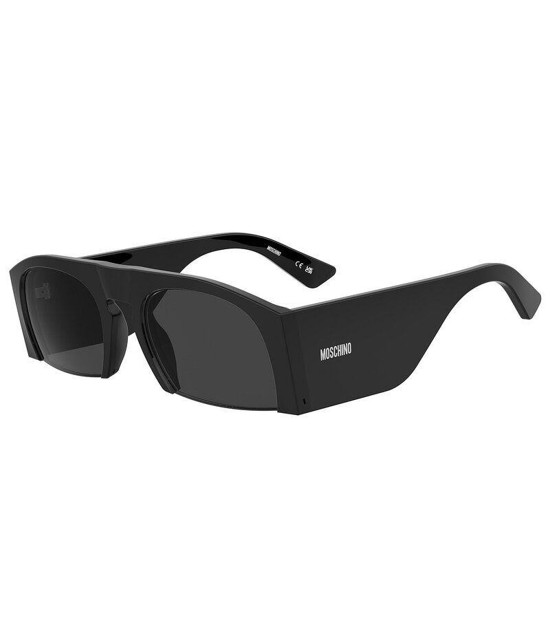 モスキーノ レディース 付属品 サングラス・アイウェア Moschino Women\u0027s MOS203/S 55粍 Shield Sunglasses Black 黒いこと