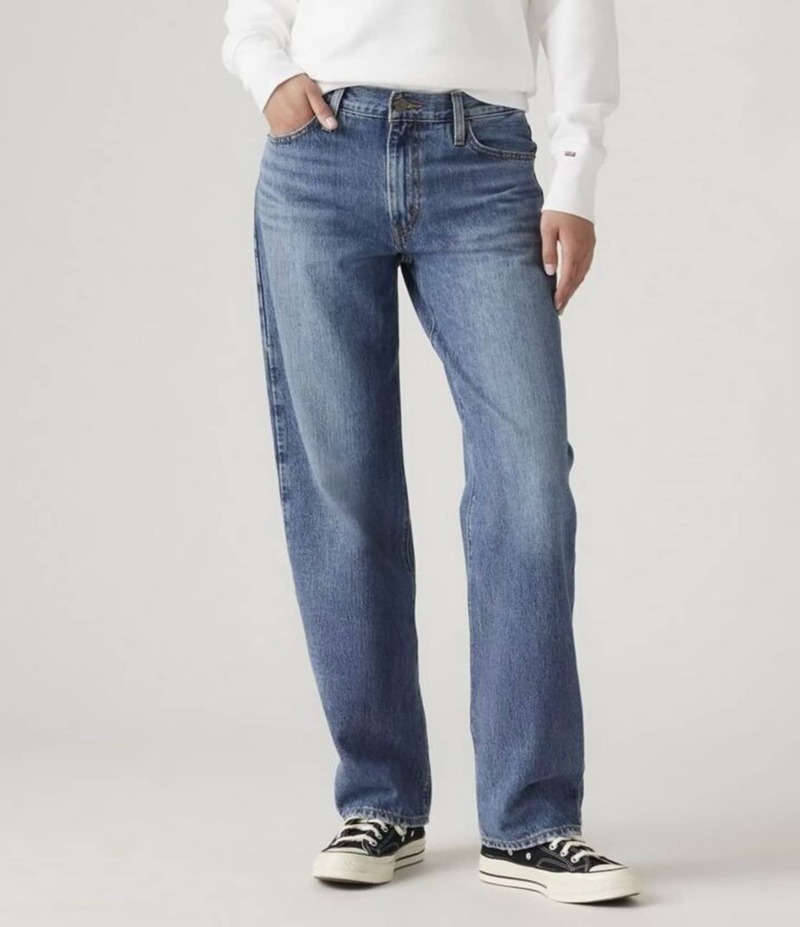 リーバイス レディース ボトムス デニムパンツ ストレート ジーンズ Levi'sR '94 Mid Rise Straight Leg Baggy Fit Jeans Worn Memory