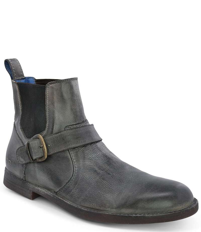 ベッドステュ メンズ シューズ ブーツ・レインブーツ チェルシーブーツ チェルシー ブーツ なめし革 Bed Stu Men\u0027s Michelangelo Rustic Leather Chelsea Boots Graphito