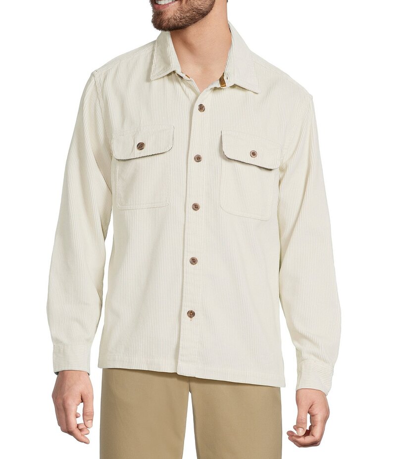 エルエルビーン メンズ トップス プルオーバー コール天 L.L.Bean Rangeley Corduroy Long Sleeve Woven Shirt Silver Birch しろがね色