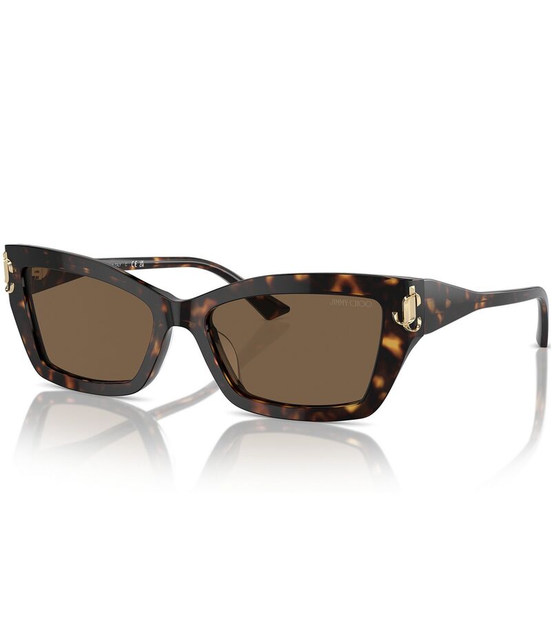 ジミーチュー レディース アクセサリー サングラス・アイウェア Jimmy Choo JC5011U 55mm Cat Eye Sunglasses Havana