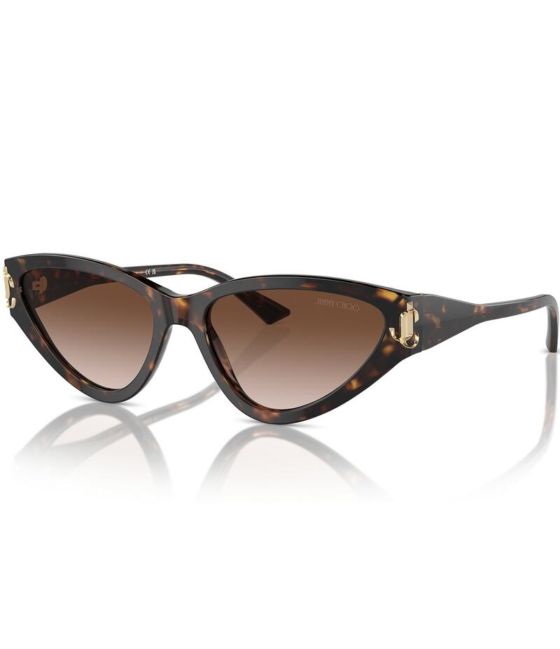 ジミーチュー レディース アクセサリー サングラス・アイウェア Jimmy Choo JC5019 55mm Cat Eye Sunglasses Havana