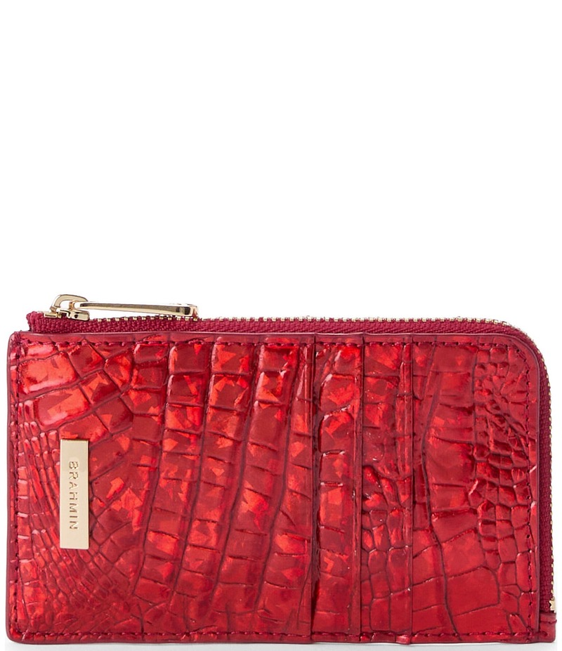 ブランミン レディース アクセサリー 財布 BRAHMIN Melbourne Collection Red Opal Lennon Credit Card Wallet Red Opal レッド