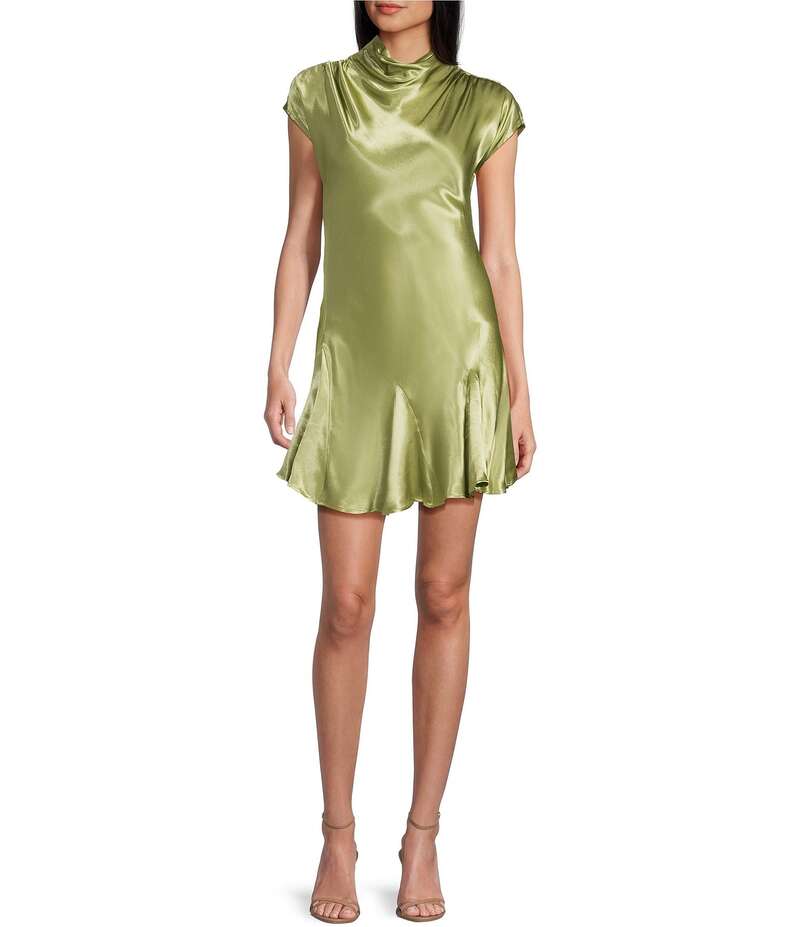 トップショップ レディース トップス ワンピース Topshop One Sleeve Dress Green グリーン