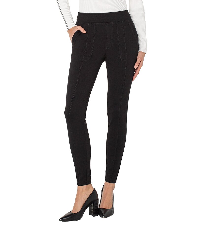 リヴァプール ロサンゼルス レディース ボトムス カジュアルパンツ パンツ レギンス Liverpool Los Angeles Nikki Mid Rise Stretch Ponte Leggings Pants Black ブラック