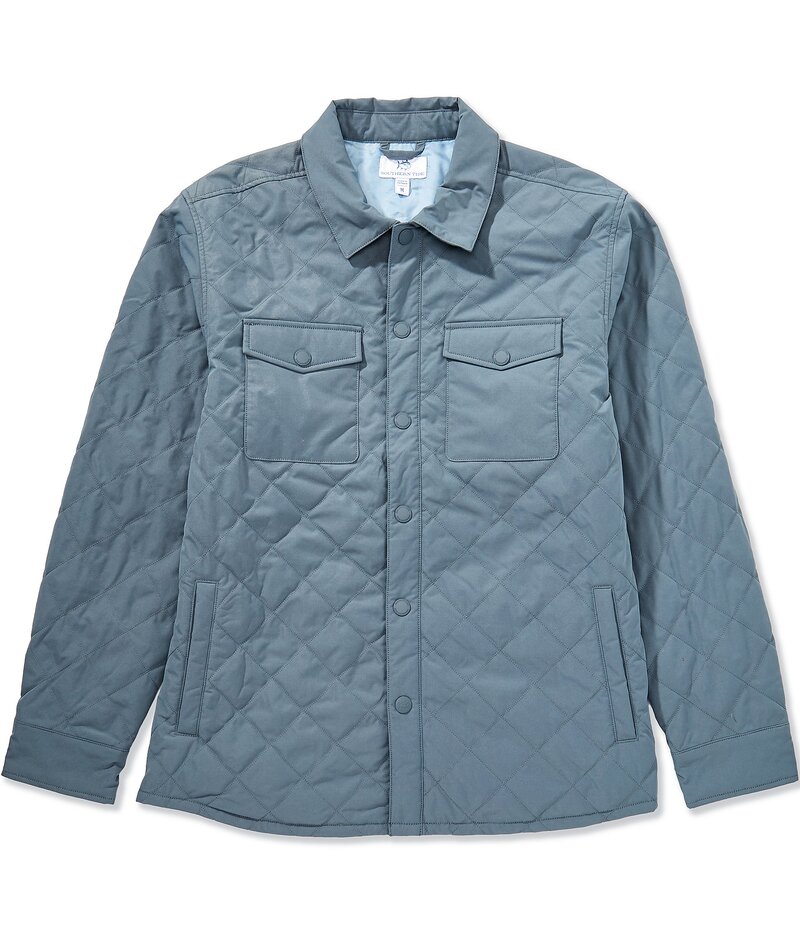 サウザーンタイド メンズ アウター 上衣・上衣 キルティング 上衣 Southern Tide Grafton Quilted Jacket Harbour Mist