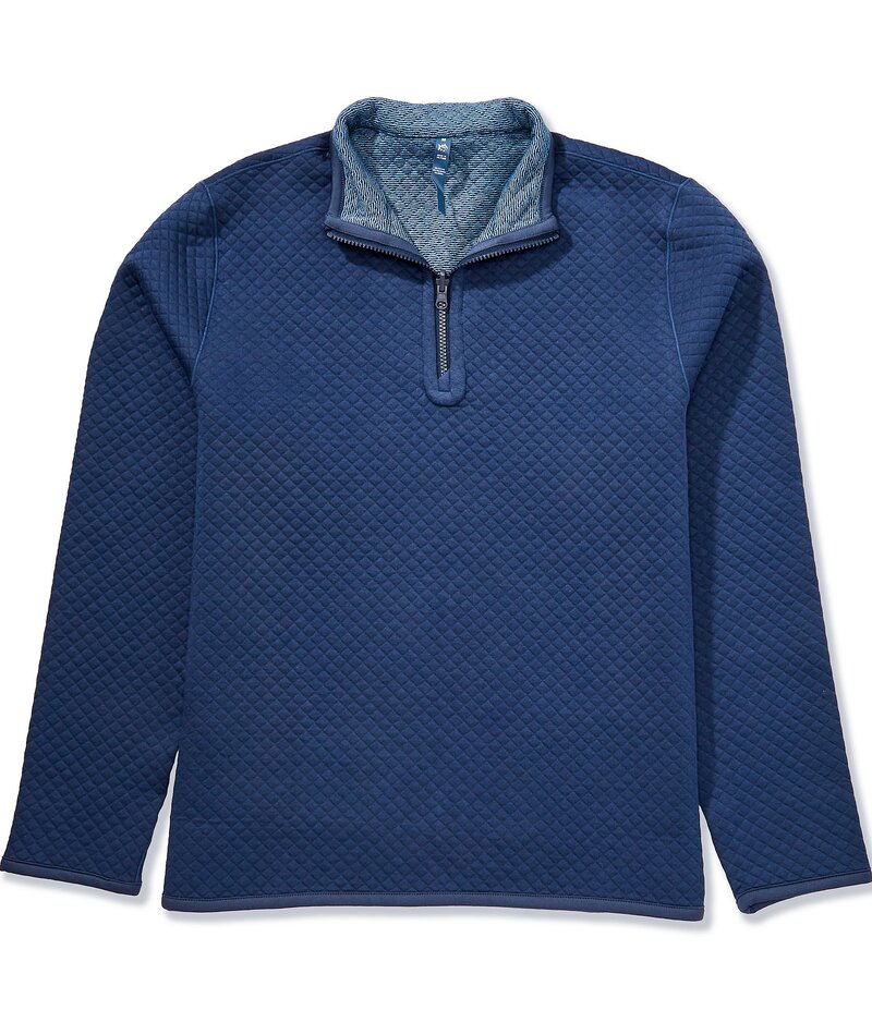 サウザーンタイド メンズ アウター ニット・セーター Southern Tide Oak Island Reversible Quarter-Zip Pullover Dress Blue ブルー｜ReVida 店