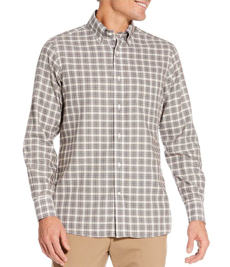 ダニエル クレミュ メンズ トップス シャツ Daniel Cremieux Signature Label The Highlands Collection Non-Iron Plaid Long Sleeve Woven Shirt Multi マルチカラー｜ReVida 店