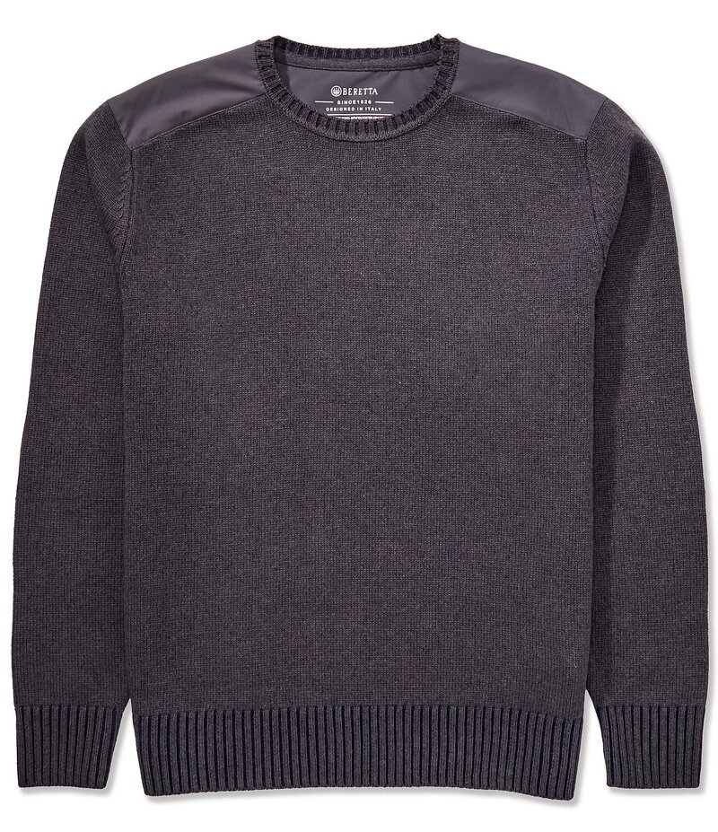 ベレッタ メンズ アウター ニット・セーター クルーネック セーター Beretta Wilton Tech Crewneck Sweater Charcoal チャコール