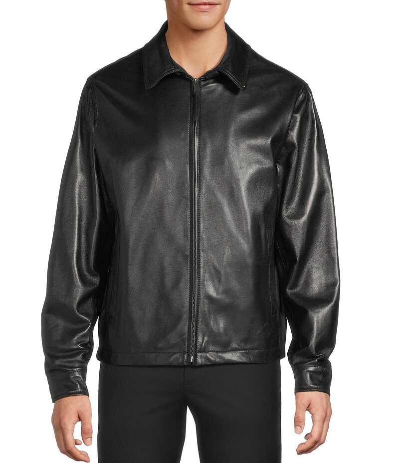 楽天市場】ROUNDTREE & YORKE ジップアップ レザージャケット 防寒