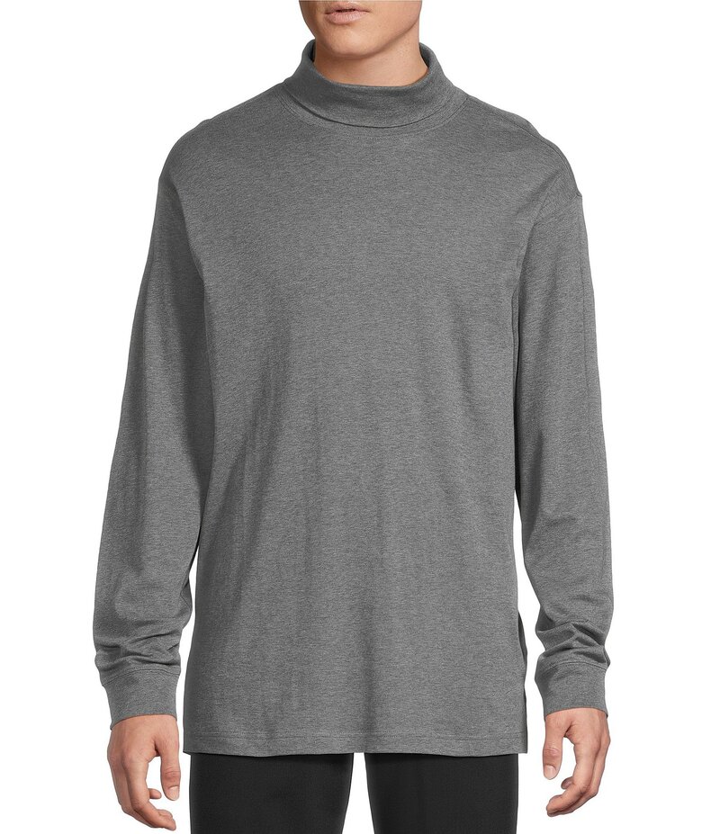 ダニエル クレミュ メンズ トップス シャツ タートルネック Daniel Cremieux Signature Label Solid Interlock Turtleneck Shirt Night Owl