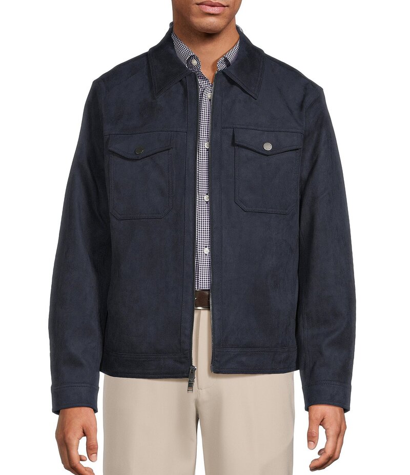 ラウンドトゥリーアンドヨーク メンズ アウター ジャケット・ブルゾン ジャケット Roundtree & Yorke Trucker Jacket Dark Navy ネイビー 15,106円