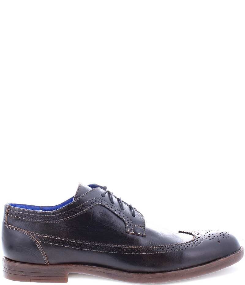 ベッドステュ メンズ シューズ ドレスシューズ ウィングチップ オックスフォード ダービー レザー Bed Stu Men's Sandro II Leather Wingtip Derby Oxfords Black ブラック