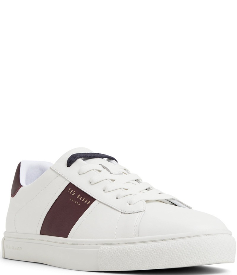 テッドベーカー メンズ シューズ ドレスシューズ スニーカー レザー Ted Baker London Men's Bradley Leather Sneakers White ホワイト