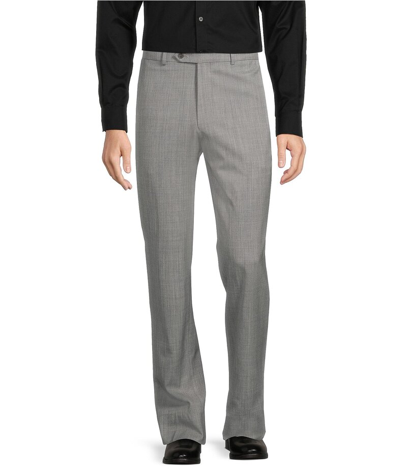ハート シャフナー マルクス メンズ ボトムス カジュアルパンツ パンツ Hart Schaffner Marx Chicago Fit Modern Fit Light Grey Pre-Tailored Flat Front Super Stretch Solid Dress Pants Light Grey グレー